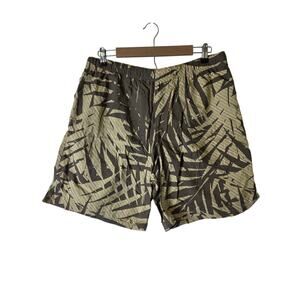 COLUMBIA Brown Tan Jungle Camo Leaf Active Sporty Board Shorts SZ L